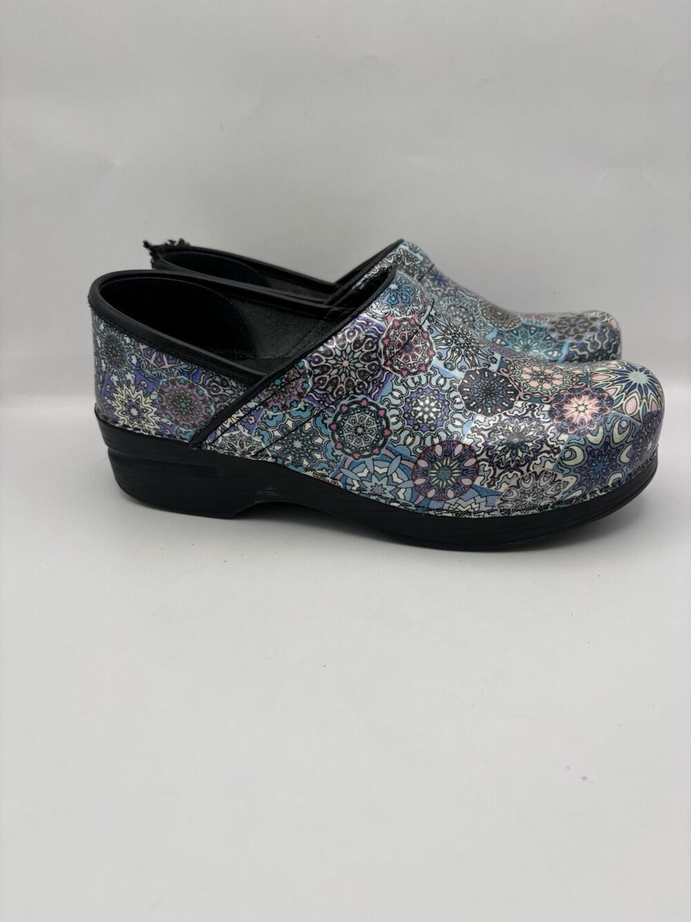 Dansko Mandala Floral Clogs Size 39 (Women 8.5-9)